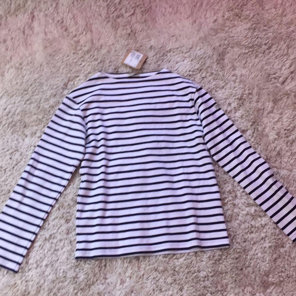 Kids White and Black Striped Shirt